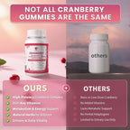 Lukaree 2 Pack Cranberry Gummies for Women – Cranberry Complex with D-Mannose, Ashwagandha, Magnesium, Ginseng – Urinary Tract, Mood & Energy Support – Daytime Vitality Supplement – 120 Count