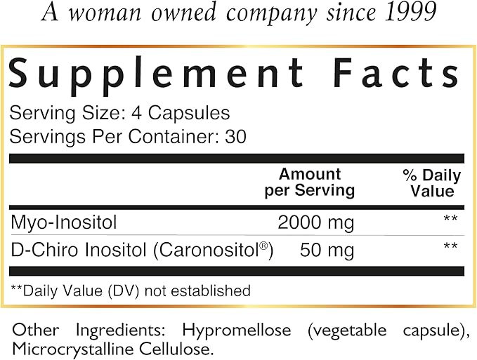 Cocó March N.M.D Myo-Inositol Hormonal Support for Women – Supports Hormone Balance & Menopause Wellness, Energy & Metabolism – Gluten Free, Dairy Free, Vegan – 120 Capsules
