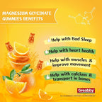 Magnesium Glycinate Gummies for Kids & Adults - Magnesium Glycinate 300mg Chewable Supplement - Promotes Sleep, Muscle, Relaxation (120Count)