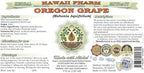 Hawaii Pharm Oregon Grape Alcohol-Free Liquid Extract, Oregon Grape (Mahonia aquifolium) Dried Root Glycerite Natural Herbal Supplement, USA 4x4 fl.oz
