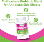 Florajen Kids Probiotic - Daily Gut & Immune Support for Children 6 Months & Up - Constipation, Bloating, & Digestive Relief - Refrigerated for Freshness & Potency - 60 Capsules