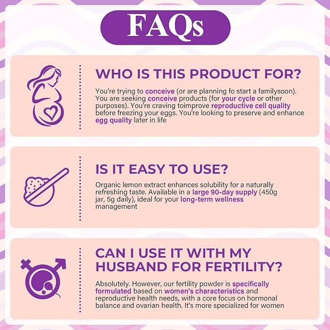 Myo-Inositol & D-Chiro Inositol Supplement for Women, 4000mg:100mg Inositol Powder, Fertility Supplements Hormonal Balance for Women Ovarian Health Support, with Folate & Vitamin D, Vegan, 90-Day