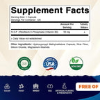 Vitamatic R-5-P Riboflavin-5-Phosphate (Vitamin B2) 50 mg | 120 Capsules | High Potency, Easy-to-Swallow Vegetarian Capsules