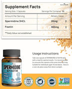 Probiotics & Spermidine Supplement - 100B CFU, 27 Strains, 20mg Spermidine, 300mg Fisetin for Gut Health, Cell Renewal & Longevity