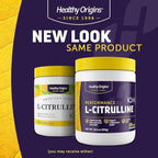 Healthy Origins L-Citrulline Powder 2,000 mg per Serving, 10.6 oz (300g) - American-Made USP Grade Amino Acid Supplement - Supports Nitric Oxide Production, Circulatory Health & Muscle Metabolism