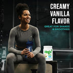 Vega Premium Protein + Supergreens, Vanilla – 20g Vegan Protein, Dairy & Gluten Free, 19.2 oz (18 Servings)