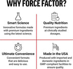 Force Factor L-Carnitine Liquid 3000mg, Maximum Strength Supplement to Support Fat Metabolism, Cellular Energy & Muscle Recovery, High Absorbing, Non-GMO, Berry Flavor, 16 oz Bottle
