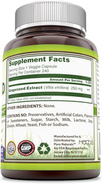 Pure Naturals Grapeseed Extract 250 Mg, 240 Veggie Capsules (Non-GMO), Standardize to Contain Polyphenols, Cardiovascular & Vein Support, Supports Anti-Aging & Overall Well-Being
