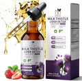 Milk Thistle Liver Support Drops – Liquid Herbal Supplement with Silymarin, Dandelion, Artichoke & Turmeric – Antioxidant Support for Liver Health – Vegan, Non-GMO, 2 Fl Oz