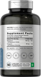 Horbäach Potassium Magnesium Supplement | 240 Capsules | Premium Quality | Non-GMO & Gluten Free