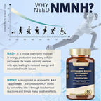 Totaria NMNH 500mg (Dihydronicotinamide Mononucleotide), Premium NMN Alternative Supplement w/Niacinamide (Vitamin B3), Quercetin, Trans-Resveratrol, 60 Ct