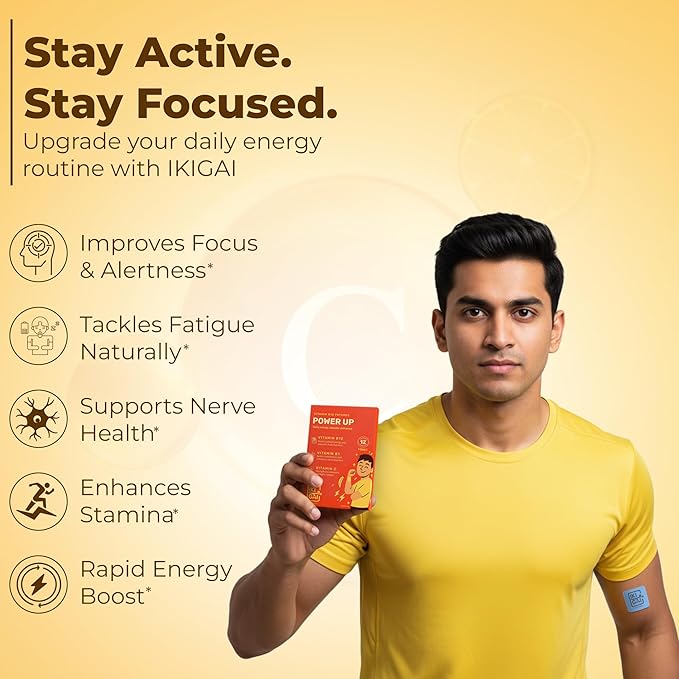 IKIGAI B12 Energy Transdermal Patch – Vitamin B12, B1 & Vitamin C Daily Skin Patch | 30 Peel & Stick Plant-Based Vitamin Patches for Men & Women | Pill-Free Supplement Alternative | External Use Only