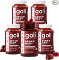 Goli World’s First Renew NAD+, 60 Count Each (5 Pack, 300 Total) – Nicotinamide Riboside (NR) – Cellular Energy & Healthy Aging Support – Vegan, Non-GMO, Gelatin-Free Liquid-Center Gummies