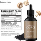 FREQUENSE - Source Trace Minerals - Fulvic Mineral Powder for Bone Health, Nutrient Absorption, Skin Support, Gut Health & Electrolytes - 60 ml
