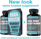 Brain Supplement / Brain Booster Supplement for Focus, Memory, Clarity, Energy Work as Caffeine Brain Booster/ Brain Supplements for Memory & Focus for Brain Fog, Brain Boost & Brain Support (Pack 1)