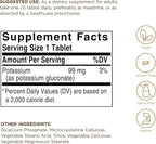 Potassium Gluconate Solgar 250 Tabs