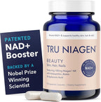 TRU NIAGEN BEAUTY NAD+ for Hair, Skin & Nails | Contains Niagen®, Astaxanthin, Hyaluronic Acid, Biotin | Supports Skin Elasticity & Moisture Retention | Daily Supplements for Men & Women | 30 Servings
