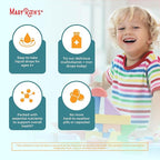 MARYRUTH'S Organics Multivitamin & Multimineral with Iron for Toddlers | USDA Organic | Sugar Free | Multivitamin Liquid Drops for Kids Ages 1-3 | Immune Support | Vegan | Non-GMO | 2 Fl Oz