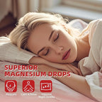 (3 Pack) Magnesium Glycinate Liquid Drops, High Absorption Magnesium Liquid with Bromelain, Vitamin B6 C D, Magnesium Supplement for Kids and Adults, Night & Muscle Support, Strawberry Flavor