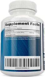 Calcium Citrate 1000mg | Healthy Bone & Teeth Support | High Absorption Cal Citrate | Gentle on Digestion | Vegan & Non-GMO | 3 Month Supply | Calcium Supplements for Women & Men | 365 Capsules
