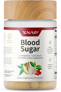 Snap Supplements Blood Sugar Blend with Berberine, CoQ10, Cinnamon, and Gymnema to Support Already Healthy Blood Sugar, Metabolic Health and Energy, Sugar Free, 60 Capsules (Packaging May Vary)