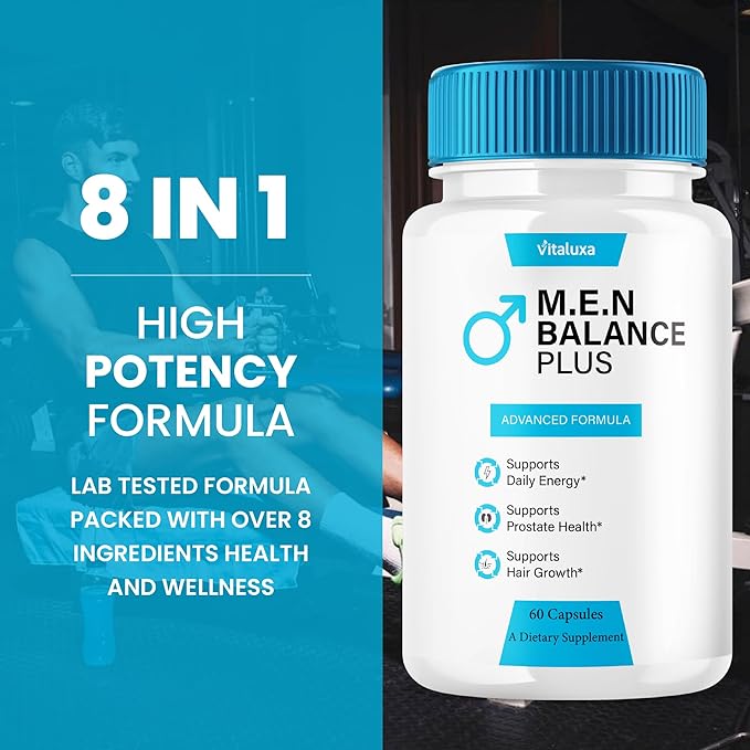 (5 Pack) Men Balance Plus Capsules, MenBalance Supplement Pills with Advanced Max Strength, Triple Action Formula Performance Support Capsulas, Natural Premium Ingredients Menbalanced+ Reviews (300ct)