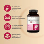 NatureBell Vaginal Probiotics for Women, 10 Billion CFU, 120 Veggie Capsules | PH Balance Probiotics and Prebiotics Blend – Lactobacillus Vaginal Supplement – Supports Odor, Flora & Yeast