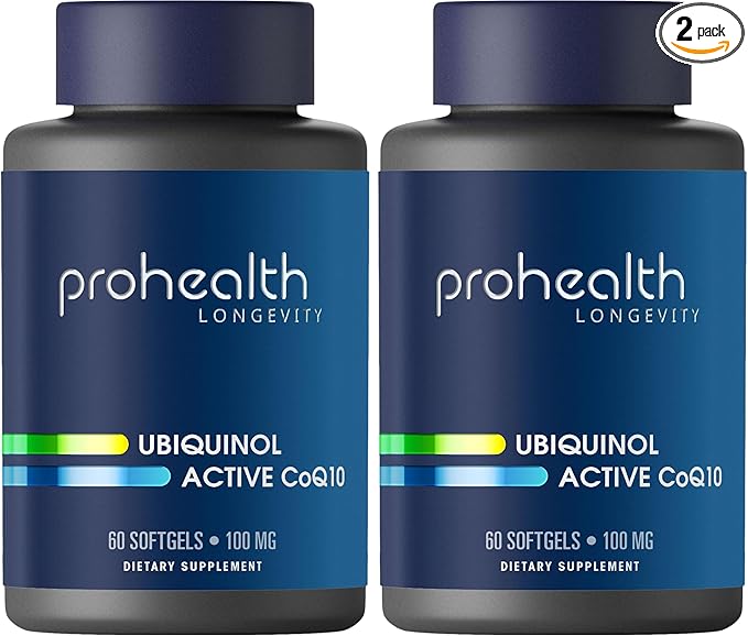 ProHealth Ubiquinol CoQ-10 (100 mg - 60 softgels) (Pack of 2)