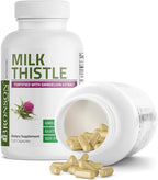 Bronson Milk Thistle Silymarin Marianum & Dandelion Extract Liver Health Support, Antioxidant Support, Detox, 120 Capsules