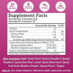 Llama Naturals Probiotics for Women and Men with Prebiotic Fiber, Vegan, Organic, Probiotic Gummies for Gut Health Support, Adults Real Fruit Gummy Vitamins, No Added Sugar Cane, Mixed Berry, 60 Ct