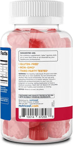 Nutricost Melatonin 1mg, 180 Gummies, Strawberry Flavored - Gluten Free, Non-GMO, No Corn Syrup