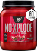 BSN N.O.-XPLODE Pre Workout Powder, Energy Supplement for Men and Women with Creatine and Beta-Alanine, Watermelon, 60 Servings, 2.45 Pound (Packaging May Vary)