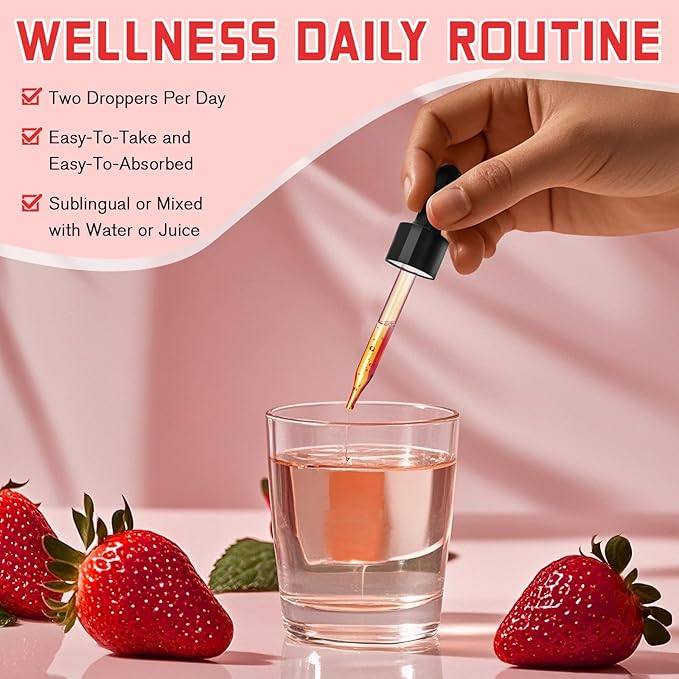 Women Endocrine Liquid Drops, Supports Hormone Balance, Cortisol Levels, Gut Health, Mood, Sleep | Liquid Multivitamins with Inositols, Rhodiola, DIM