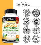 Advanced Prebiotics for Digestive Health - Fast Acting Gut Health Supplement with Clinically Validated Prebiotics for Women & Men for Healthy Gut Flora Bloating & Immune Support - 2 Month Supply
