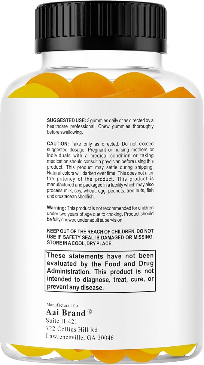Focus Kids Gummies for Kids and Teens, Attention, Memory & Concentration, Focus Supplement for School & Study Brain Vitamins for Children DHA & Omega 3-6-9 – 60ct