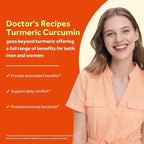 Doctor's Recipes Turmeric Curcumin with Black Pepper Extract, High Absorption Ultra Potency Turmeric Supplement with 95% Curcuminoids, Comfort and Immune Support, Vegan, Non-GMO, 60 Caps