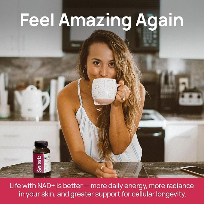 NAD+ Supplement for Women - NMN Alternative with β-NAD+, Trans-Resveratrol, CoQ10, D-Ribose - Promotes Cellular Renewal, Energy, and Radiant Skin Health - 60 Capsules Advanced