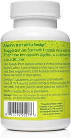 Smidge® Kakadu Plum Capsules, 60 ct. Pure, Non-GMO Vitamin C from Australian Kakadu Plum. No Fillers, No Ascorbic Acid