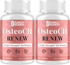 Joint Supplements for Women OsteoCII Renew Triple Strength – Advanced Joint, Bone & Skin Formula – Collagen, Glucosamine, Chondroitin, Calcium, MK-7, Vitamin D3, Hyaluronic Acid, 360 Tablets