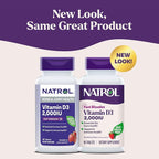 Natrol Fast Dissolve Vitamin D3 2,000 IU, Dietary Supplement for Bone and Joint Health, Bone Support Supplement, 90 Tablets, 90 Day Supply