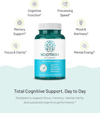 Nootrix Brain Plus Nootropic Supplement | Supports Memory, Mental Focus, Cognitive Health & Energy | Promotes Healthy Mood & Brain Function | Vitamin B1, Vitamin B6 & Vitamin B12 | 60 Capsules