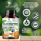 Glucosamine Chondroitin MSM - Joint Support Supplement for Joint Mobility, Comfort and Cartilage Support For Men and Women - Glucosamine Complex Supplements with Turmeric & Boswellia - 60 Capsules