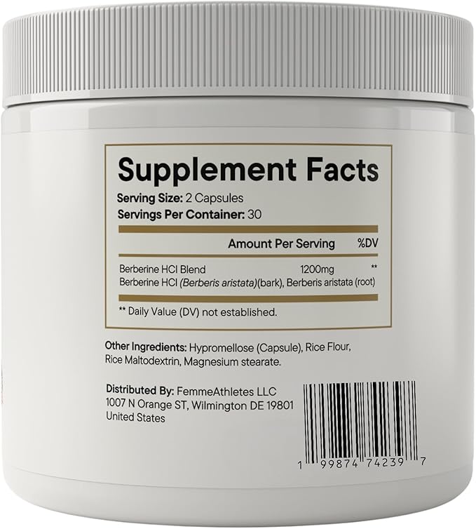 Berberine MAX 1200mg – Ultra High Purity Metabolic Support – Blood Sugar, Weight Management & Heart Health – 60 Capsules – AMPK Activator – Third-Party Tested