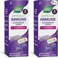 Nature's Way Sambucus Elderberry Immune Syrup for Kids Ages 2+,Echinacea & Propolis,with Superfood Antioxidants(1),Immune Support Syrup*,Vegetarian,Berry Flavored,8 Fl Oz,(Pack of 2)