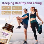 NMN Supplement 600mg, NMN for Cell, Energy, Sleep Support, Anti-Aging & Longevity for Men & Women, 120 Capsules