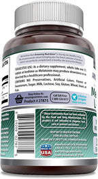 Amazing Formulas Melatonin 10 Mg Plus L-Theanine 5.5 Mg Supplement | Tablets | Non-GMO | Gluten Free | Made in USA | (1 Pack, 250 Tablets)