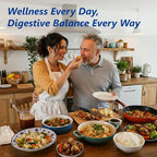 Digestive Enzymes Supplement with 100 Billion CFU Organic Probiotic & Prebiotic - Multi-Enzyme Formula for Women & Men - Supports Digestive & Gut Health, Aids Protein, Carb & Dairy Digestion, 60 Caps