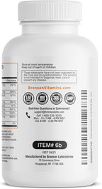 Bronson Vitamin B Complex (Vitamin B1, B2, B3, B6, B9 - Folic Acid, B12), 250 Tablets