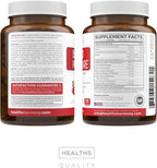 Blood Pressure Support Supplement (NON-GMO) Premium Natural Herbs, Vitamins & Berries - High Dosage of Hawthorn Berry Extract – Supports Blood Pressure Levels Already In The Normal Range – 90 Capsules