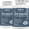 NuBest AREDS 2 Eye Vitamins with Beta Carotene Carrot Powder, 20mg Lutein, 4mg Zeaxanthin, Bilberry, Grape Seed, BioPerine, B-Complex, Multivitamin for Eye Health | Pack 2